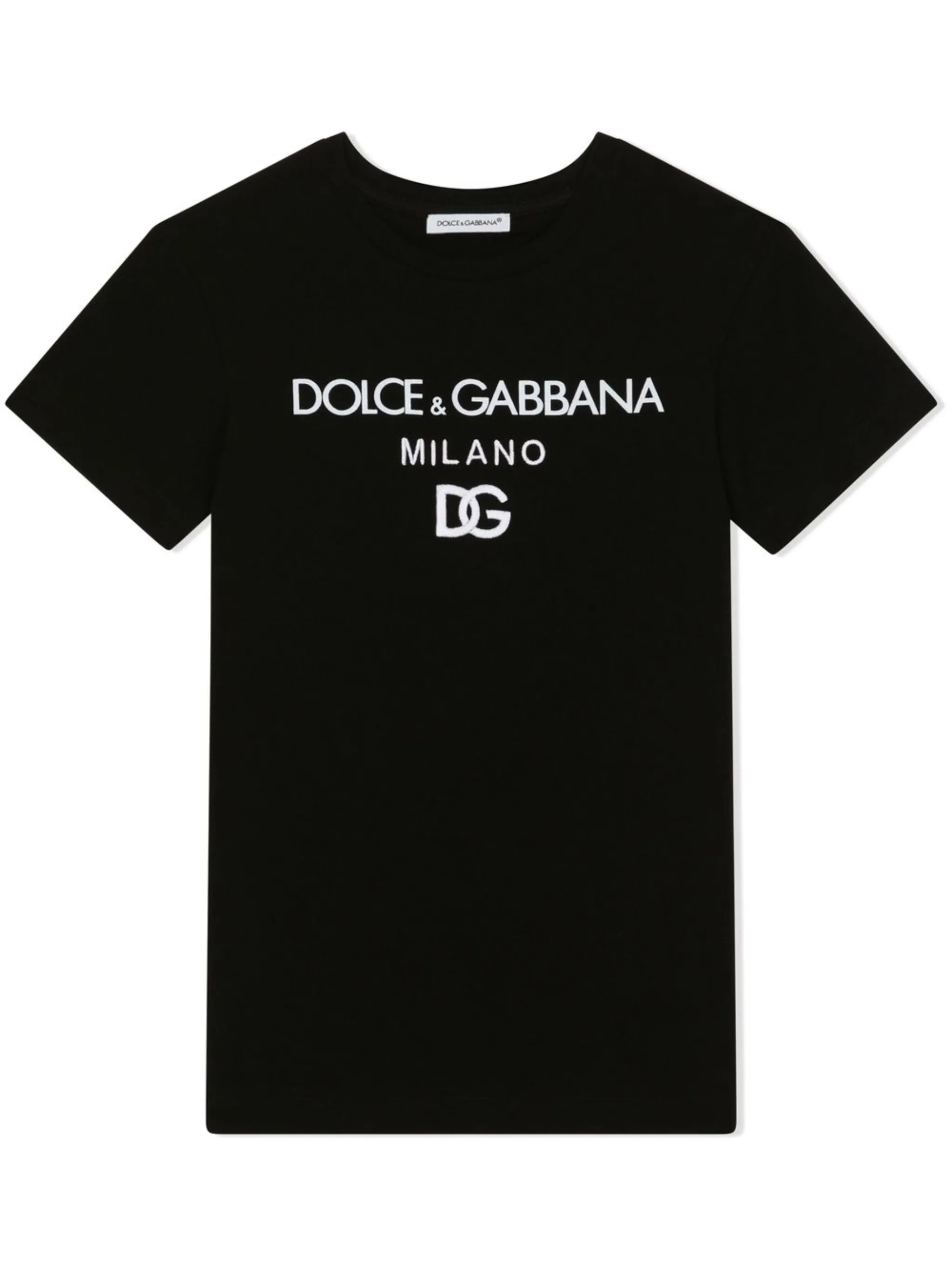 

Платье-футболка с логотипом Dolce & Gabbana Kids, черный