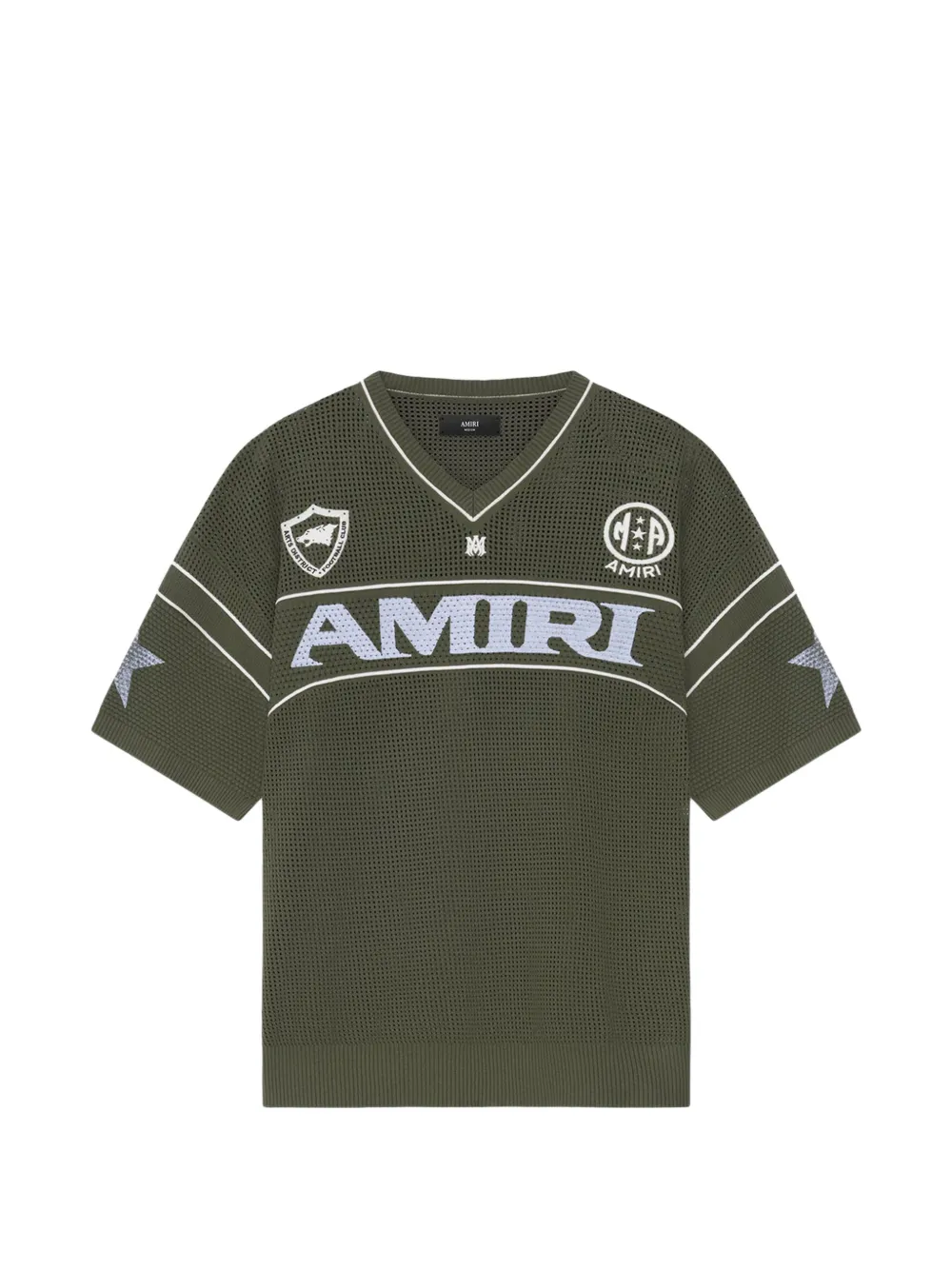 

Футболка с V-образным вырезом и логотипом Amiri, зеленый