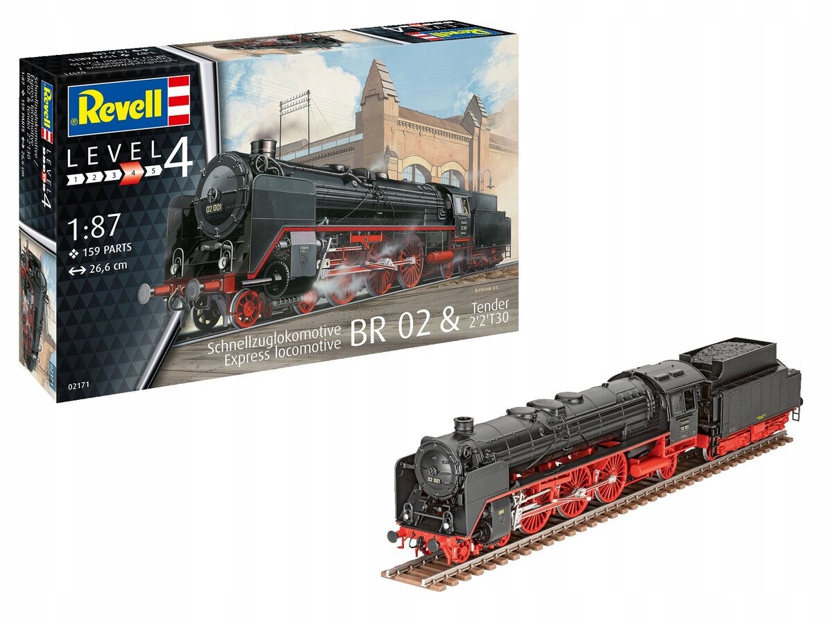 

Revell 02171 Локомотив Бр 02 Тендер 2'2'T30 1:87 Inna marka