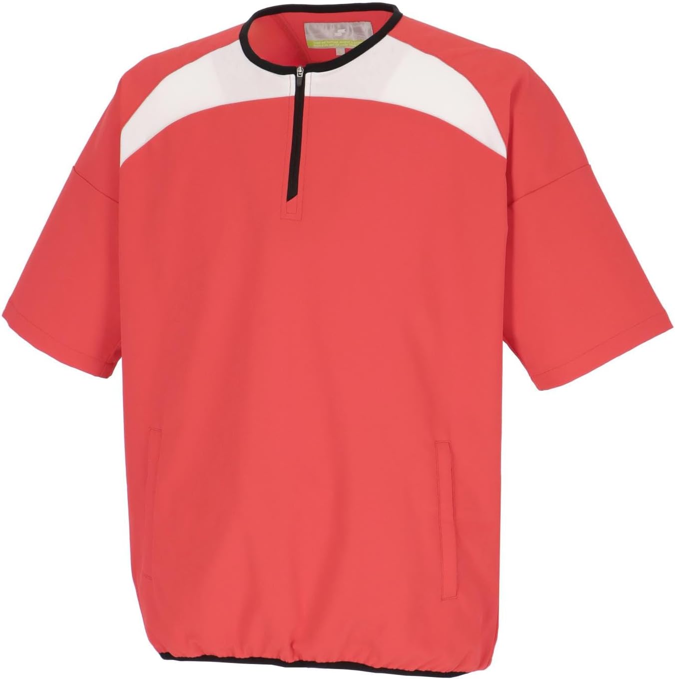 

Футболка SSK на молнии, с коротким рукавом, до середины груди, для кроссфита, унисекс, для взрослых, белый/красный