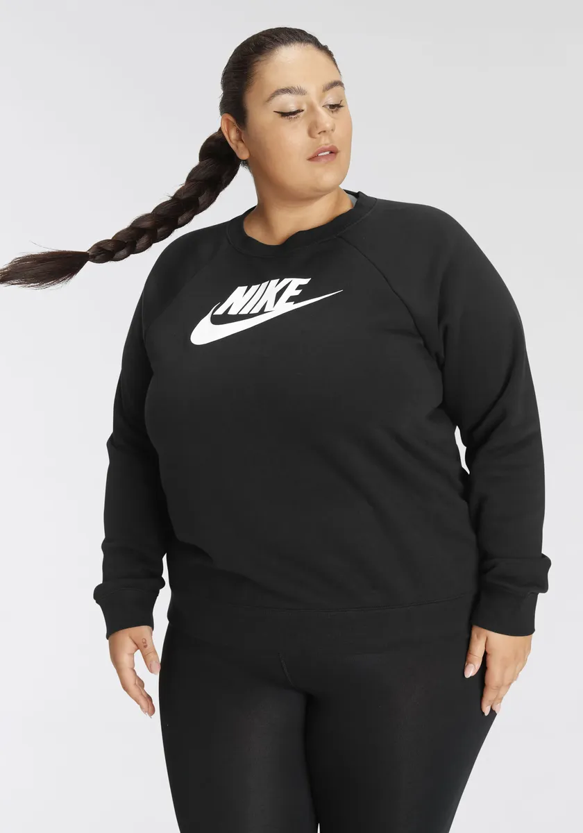 

Толстовка Nike Sportswear "ESSENTIAL WOMENS FLEECE CREW (PLUS SIZE)", черный