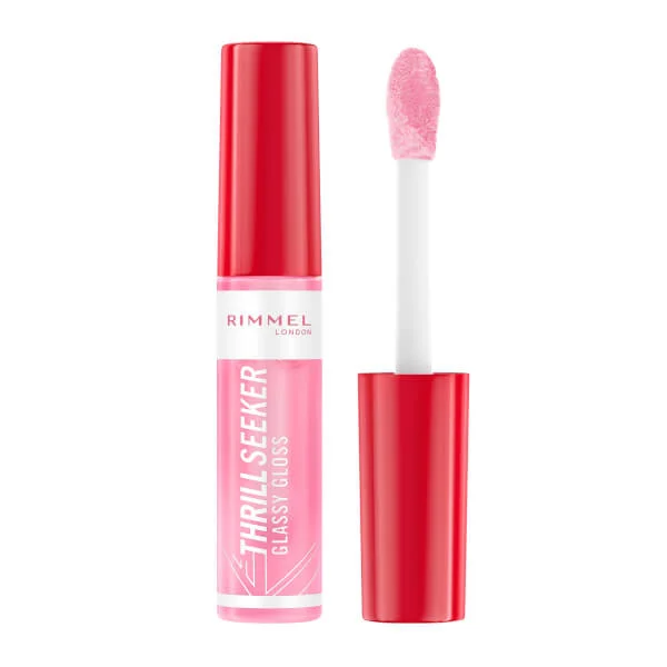 

London thrill seeker стеклянный блеск для губ 10 мл Rimmel, цвет 150 pink candy
