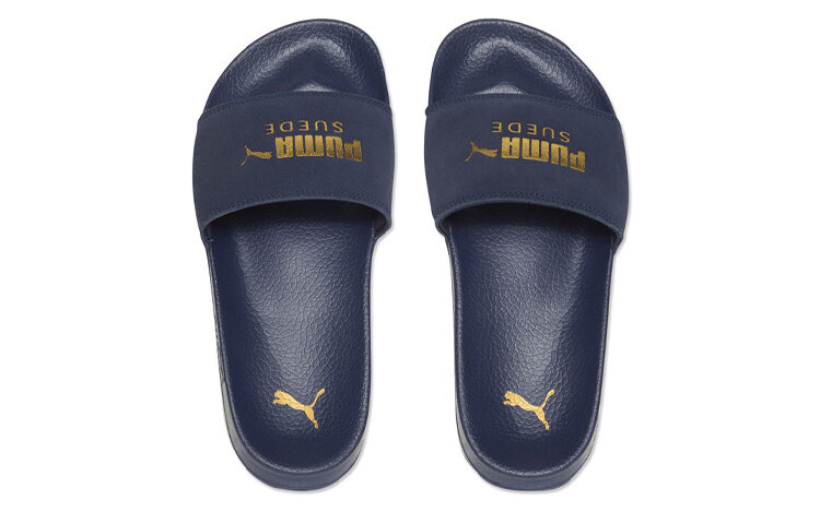 Шлепанцы и сланцы PUMA Leadcat Suede Slippers Blue — фото 4