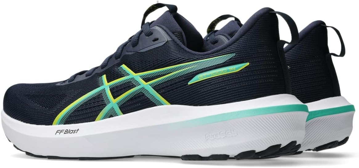 Беговые кроссовки ASICS GT-1000 14 для мужчин, Midnight/Cacti — фото 3