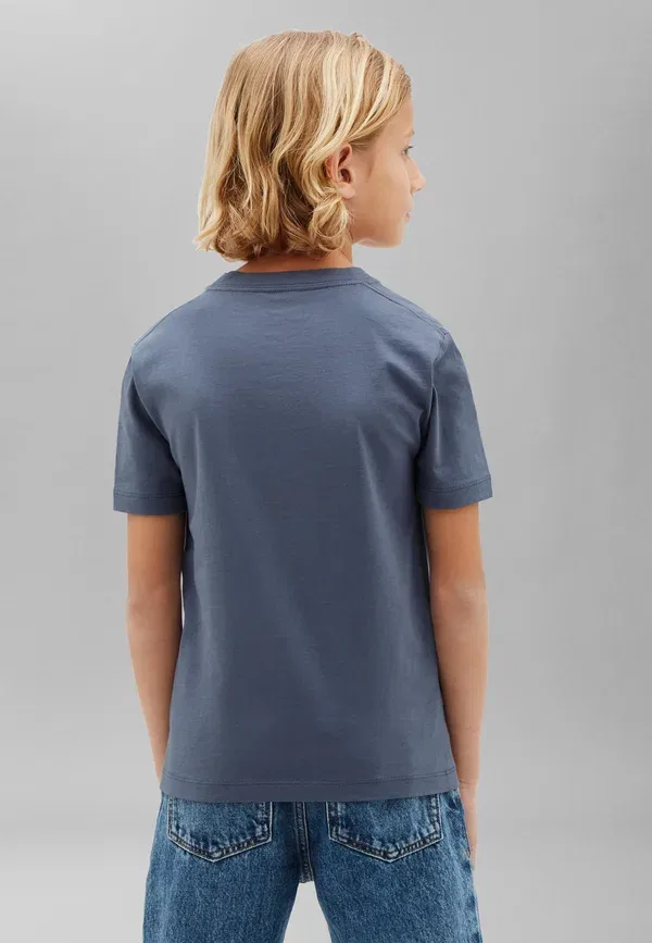 Футболка Calvin Klein Jeans Small Chest Logo Basic, цвет ночно-синий — фото 3