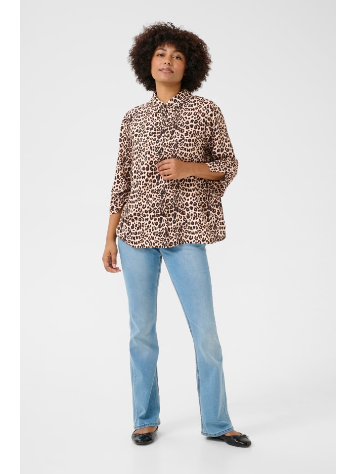 

Рубашка с длинными рукавами CRTiah, стандартный крой, цвет Animal Neutral Cream