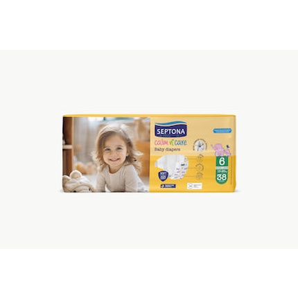 

Подгузники Calm N Care Baby Extra Large № 6 для детей весом 13-20 кг, упаковка 38 шт. Septona