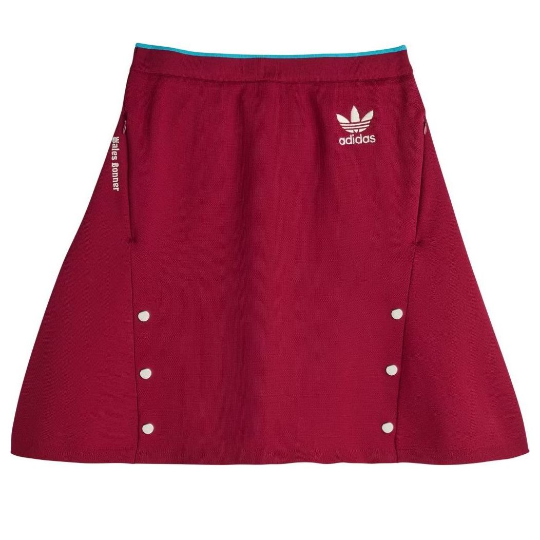 (WMNS) Юбка Adidas x Wales Bonner 'Collegiate Burgundy'