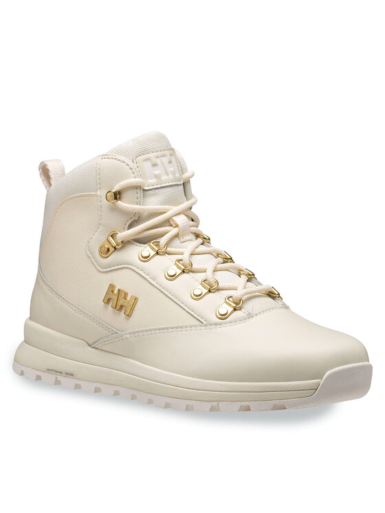 Женские ботинки Helly Hansen Victoria кожаные на шнуровке, экрю — фото 2