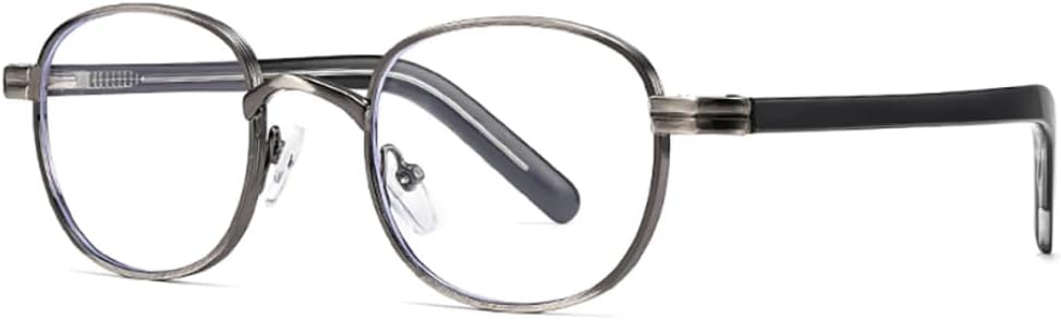 

Ретро-модные маленькие круглые солнцезащитные очки для женщин и мужчин, металлические, классические, винтажные, с защитой от УФ-излучения UV400, для активного отдыха VFDHN, Gun Clear