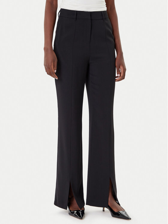 

Брюки из ткани regular fit 74ZAC French Connection, чёрный