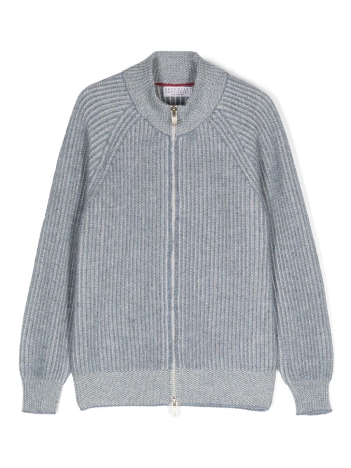 

Brunello Cucinelli Kids кардиган в рубчик, синий