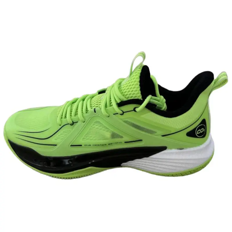 

Мужские баскетбольные кроссовки Low top с амортизацией, устойчивостью к истиранию и дышащие 361°, fluorescent vibrant зеленый/obsidian черный