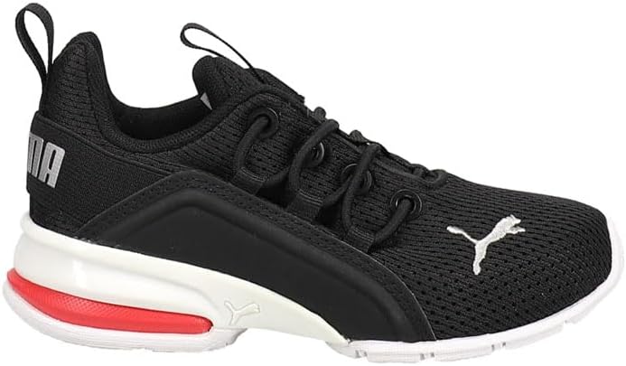 Мужские кроссовки PUMA Axelion Sleek, черный/серебристый/красный — фото 2