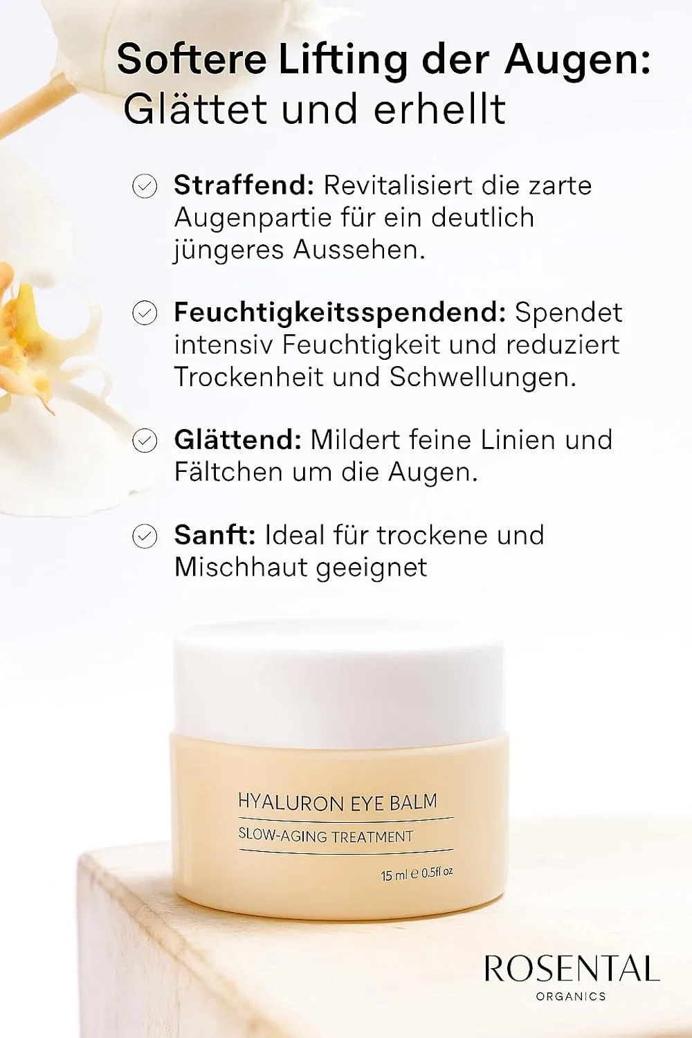 Гиалуроновый бальзам для глаз Rosental Organics Hyaluronic Eye Balm Rosental