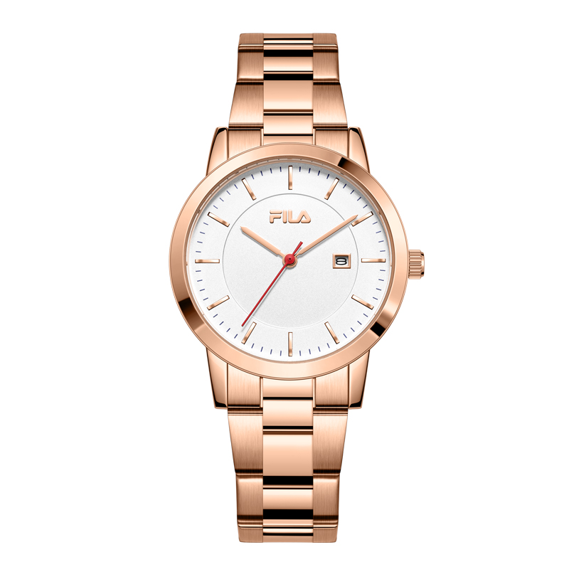 

FILA Часы 6604 Collection Wrist Watch Quartz Movement Steel Strap 42mm White Dial Men's Watch