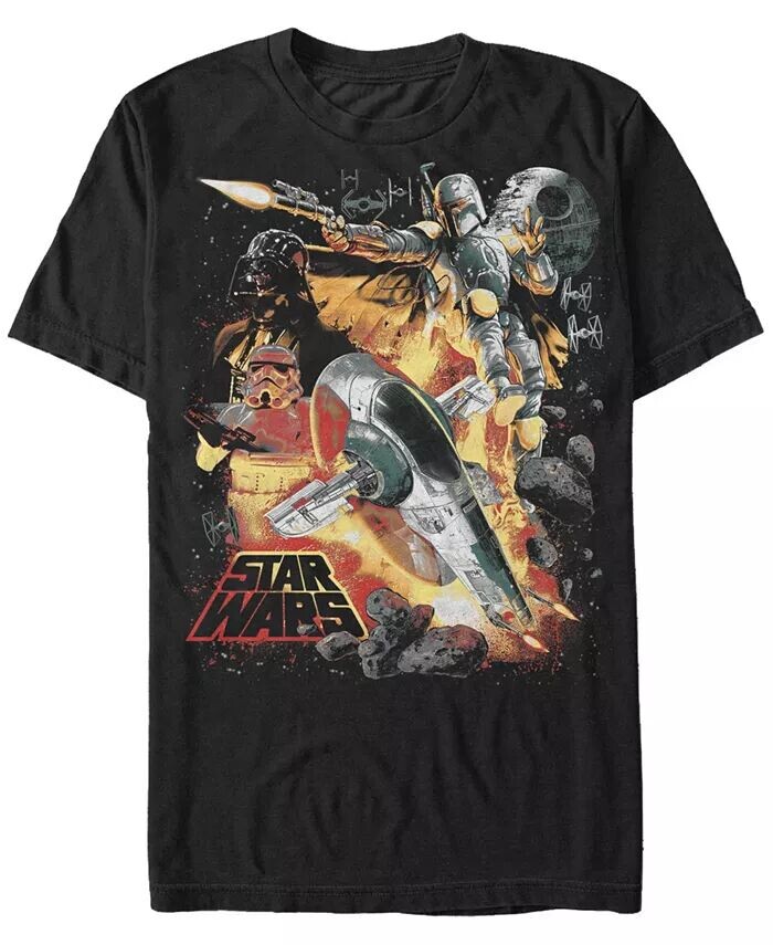 

Мужская футболка с коротким рукавом Star Wars Force Hunter Fifth Sun, черный