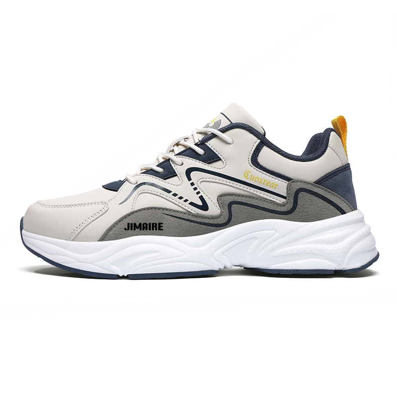 

Нескользящие, износостойкие, водостойкие, легкие, низкие, повседневные туфли для мужчин King Jinmai, Beige Blue