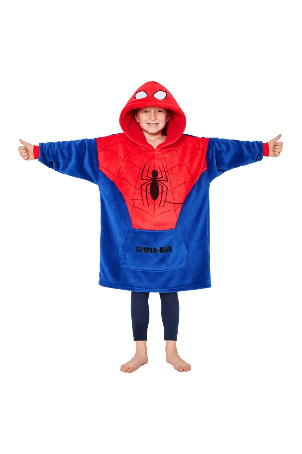 Худи-плед Spiderman Oversized Fleece Hoodie Marvel, мультиколор