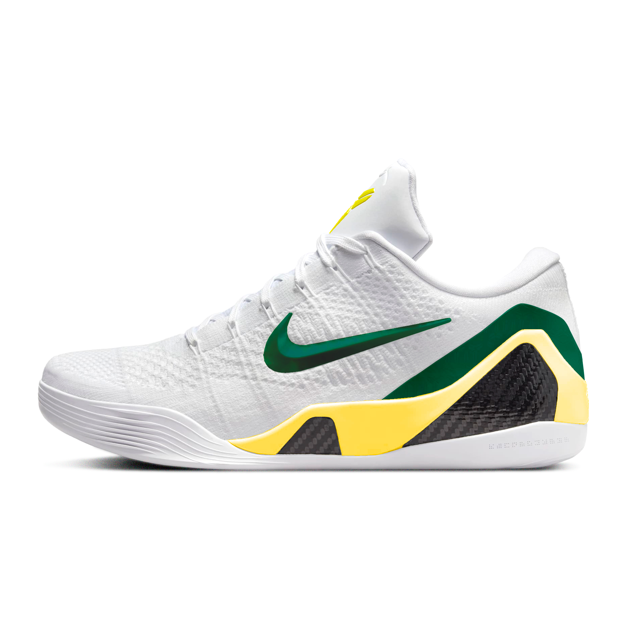 

Баскетбольные кроссовки Kobe 9 Basketball Shoes Unisex Low-Top White/yellow/green Nike