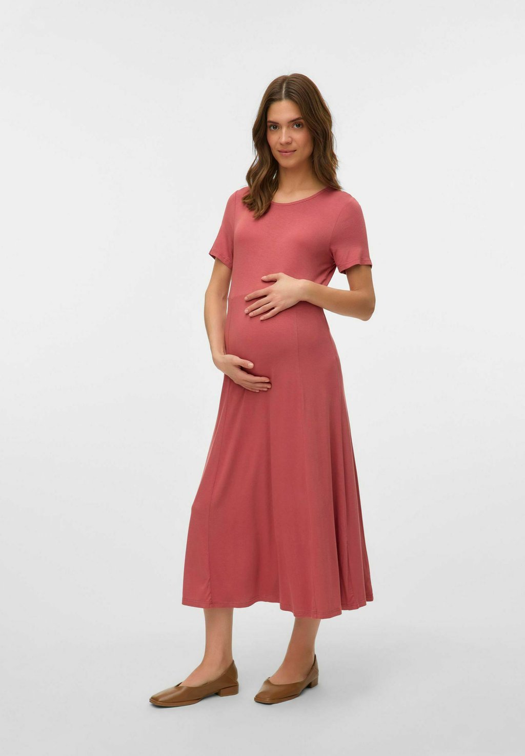 

Платье из джерси MLNAILA UMSTANDS MAMALICIOUS, цвет Marsala