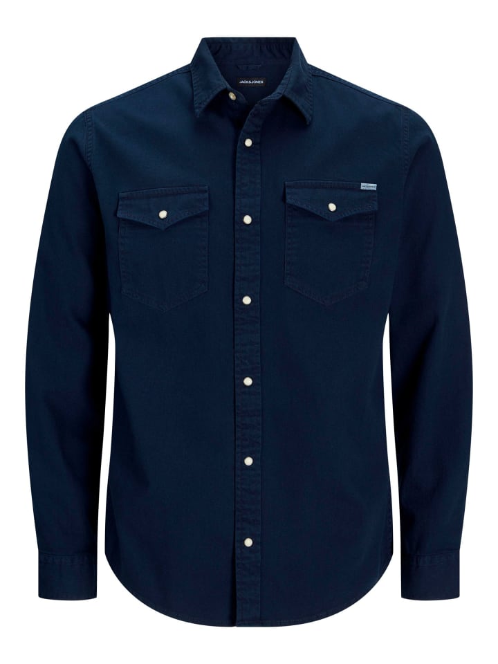 

Рубашка Jack & Jones, темно-синий