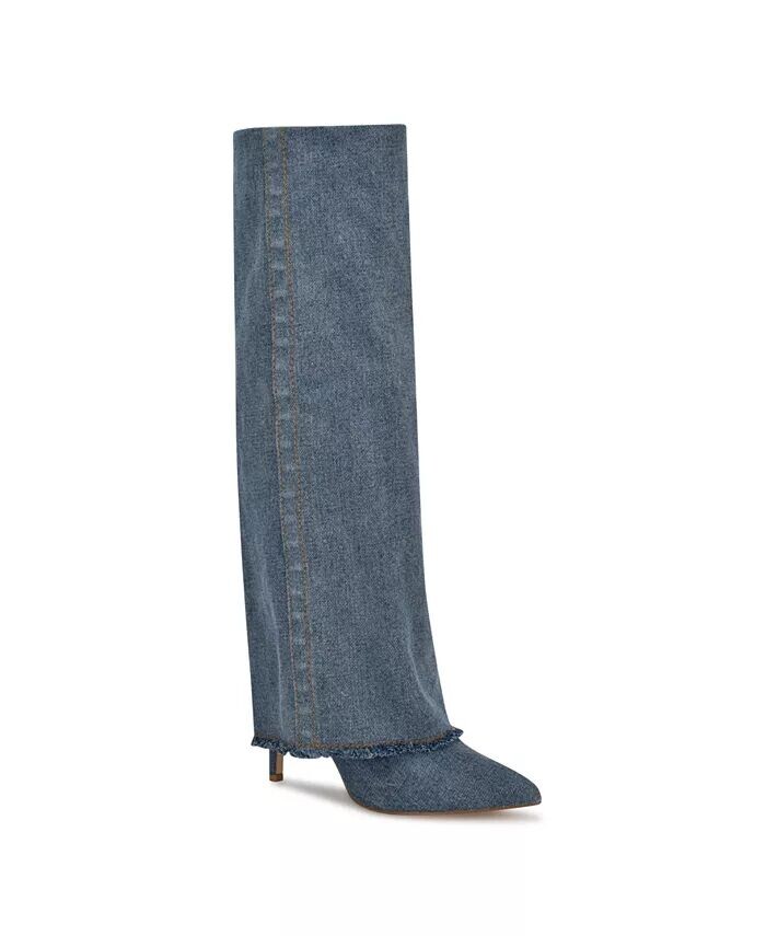

Женские классические ботинки Rhoree с острым носком на шпильке Nine West, синий