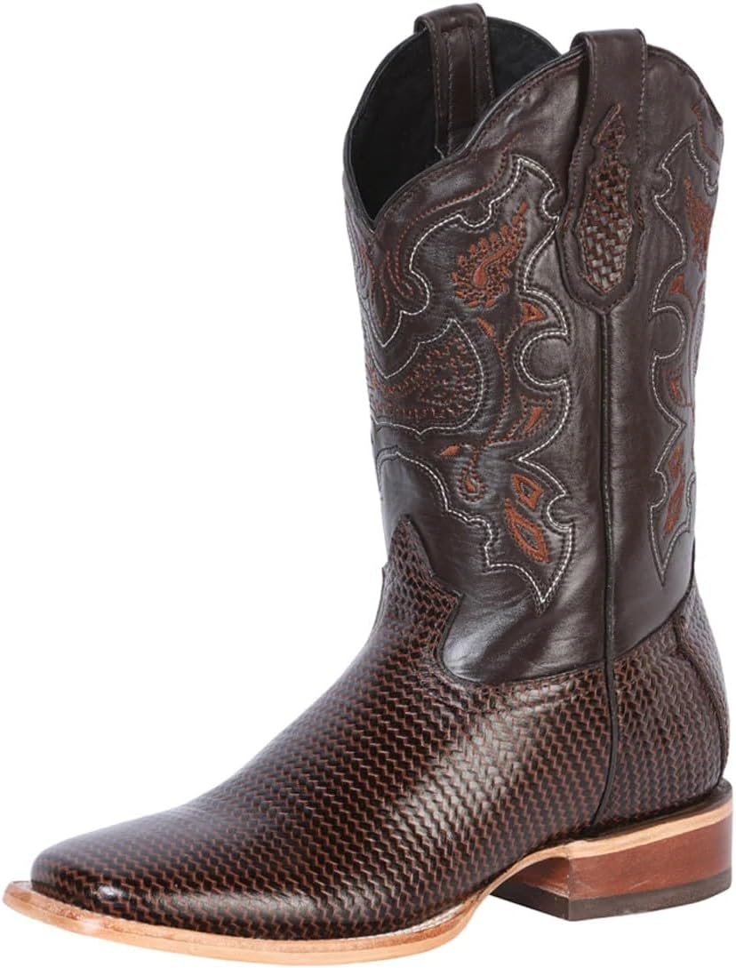 

Мужские ковбойские сапоги El General Rodeo с принтом Cigar, кожаный верх с тиснением, ручная работа Generic, initial