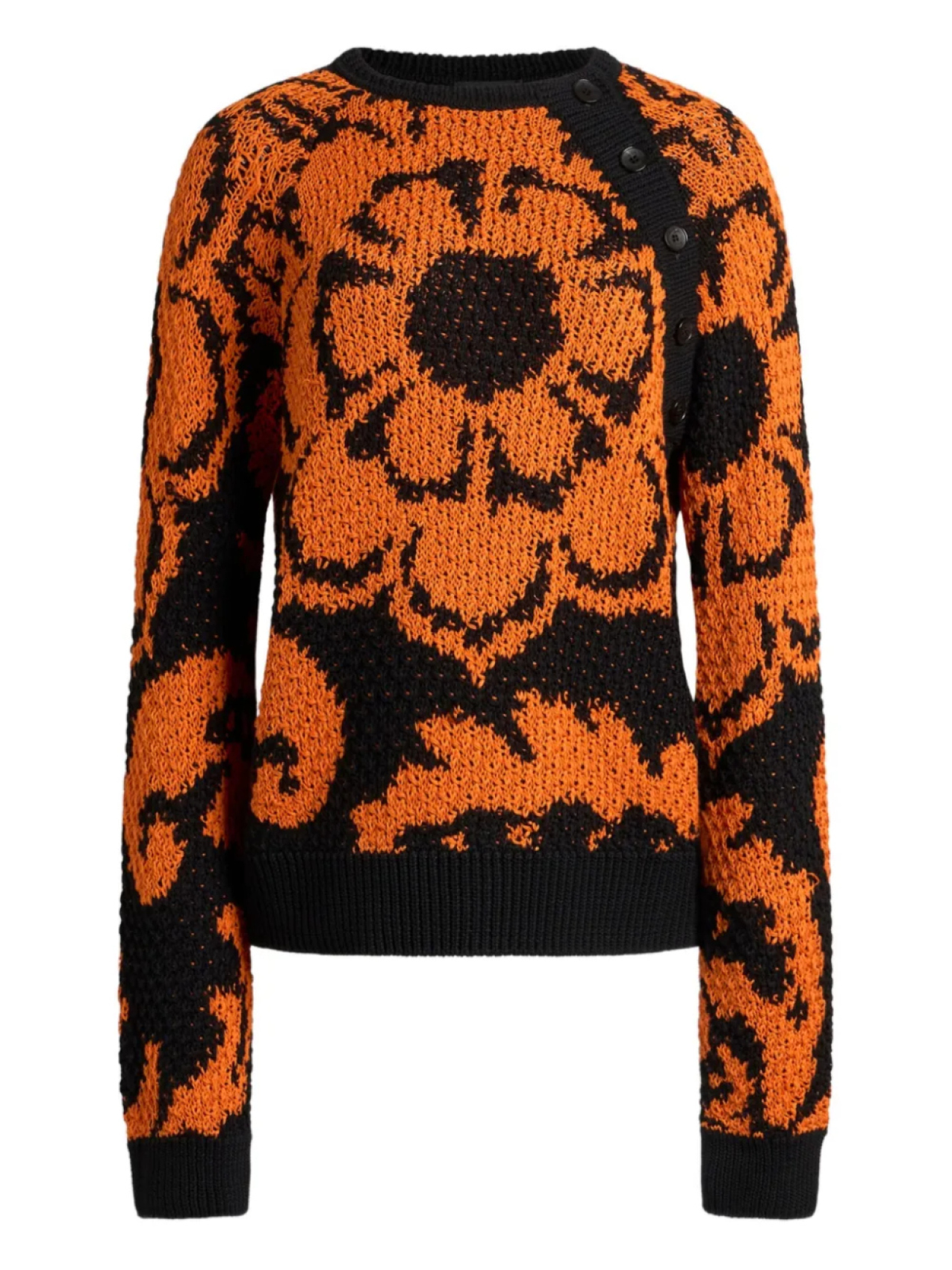 

Джемпер ETRO с цветочным жаккардовым узором, черный