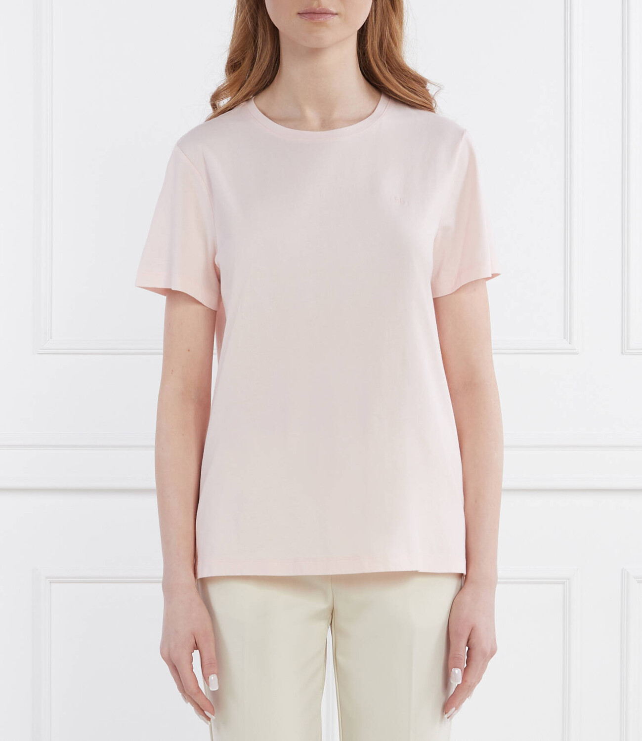 

Футболка LAUREN RALPH LAUREN Relaxed fit, пудрово-розовый