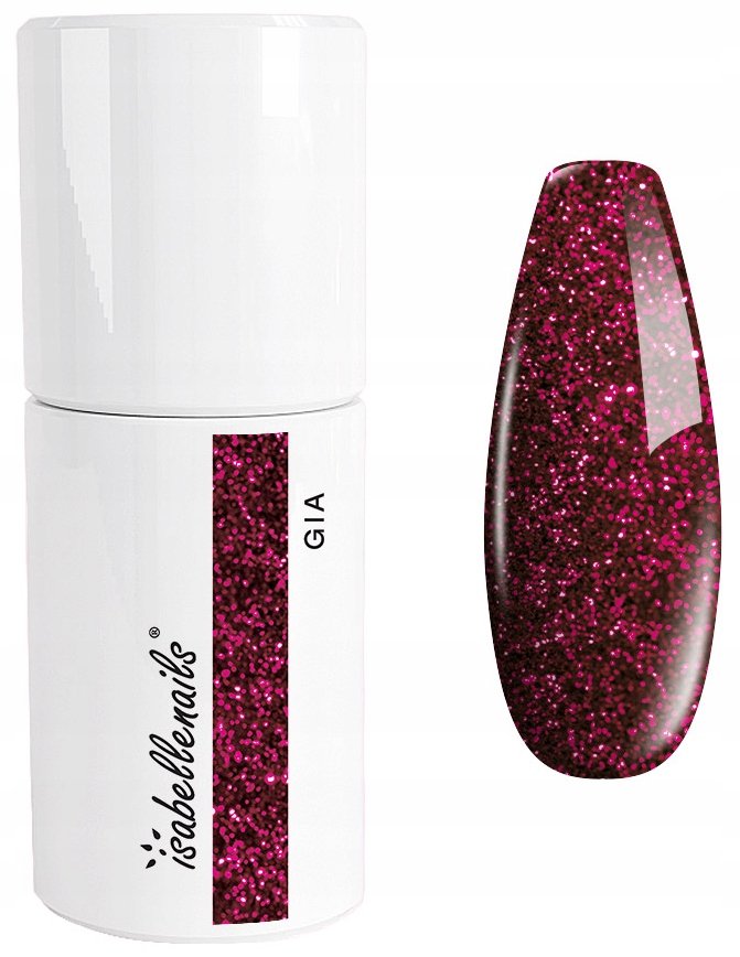 

ГИБРИДНЫЙ ЛАК ДЛЯ НОГТЕЙ 61. GIA ISABELLENAILS КРАСНЫЙ С БЛЕСТКАМИ