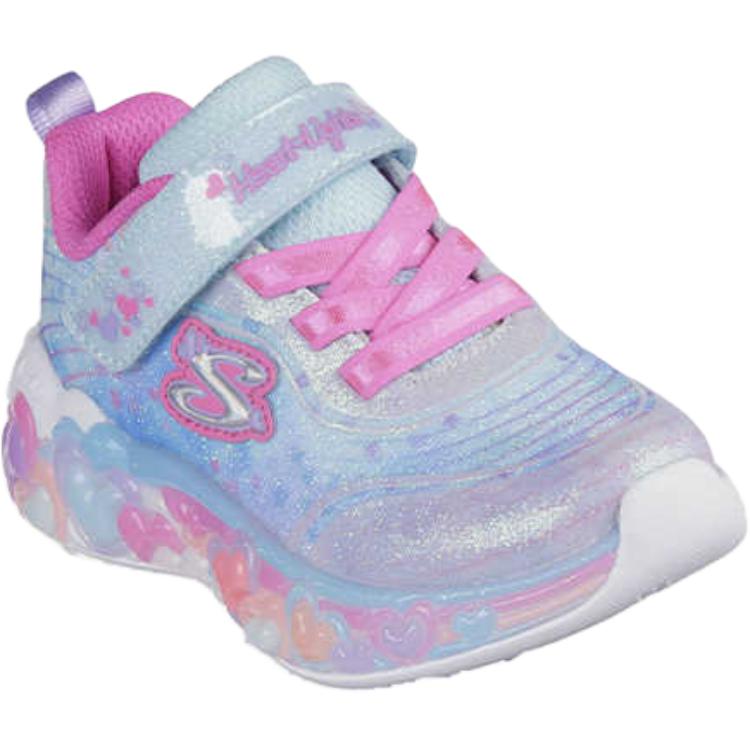 Skechers Kids Износостойкие низкие детские ботинки Blue Pink Infant And Toddler — фото 4