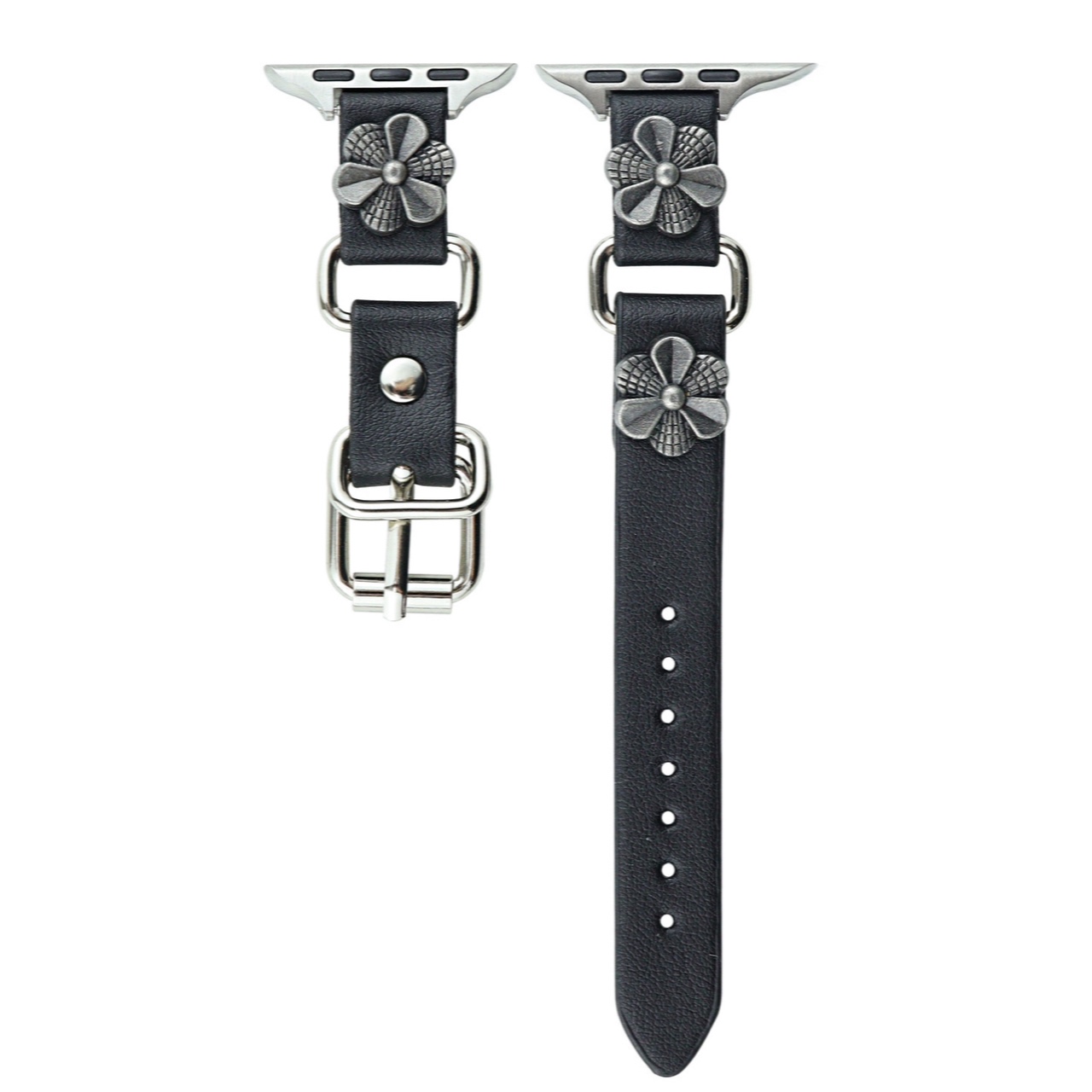 

CHENSONG Часы Strap Apple Compatibility Metal 49mm, Black Sunflower