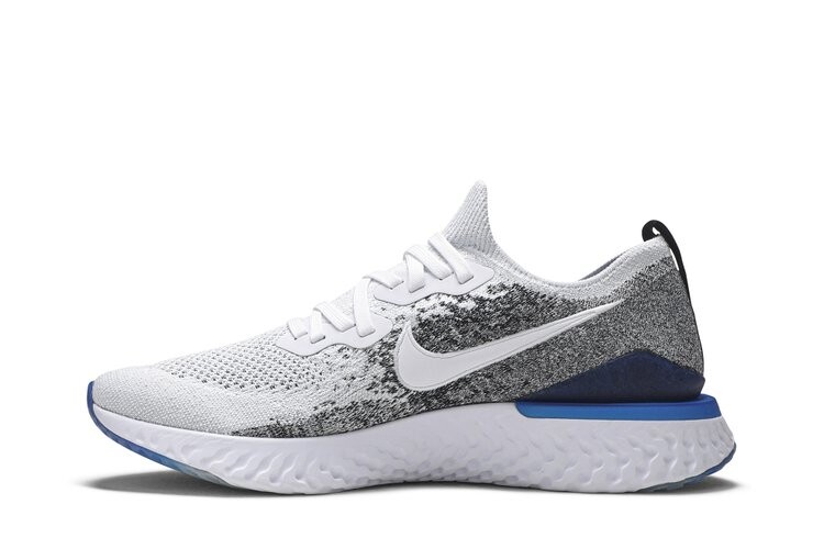 Кроссовки Nike Epic React Flyknit 2 'Racer Blue', белый — фото 3