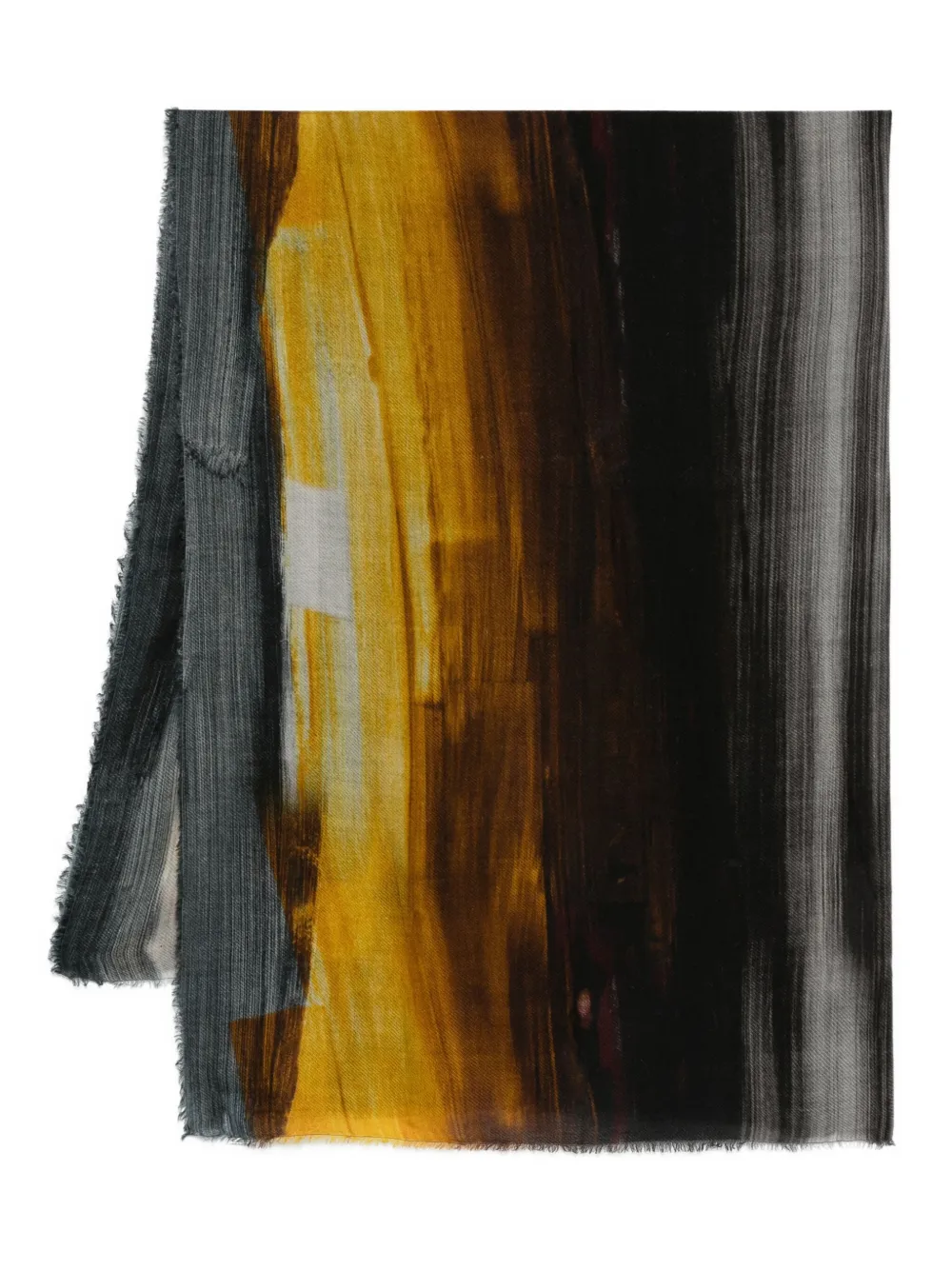 

Шарф из шелка с принтом "краска" FALIERO SARTI, коричневый