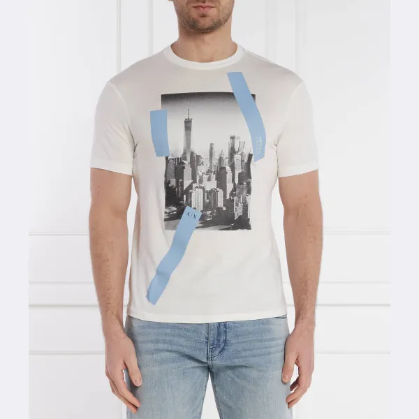 

Футболка стандартного кроя Armani Exchange, белый