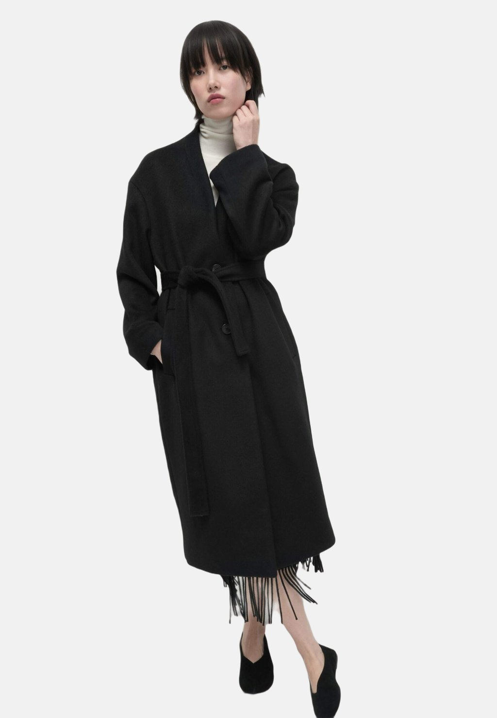 

Классическое пальто Marks & Spencer, черный