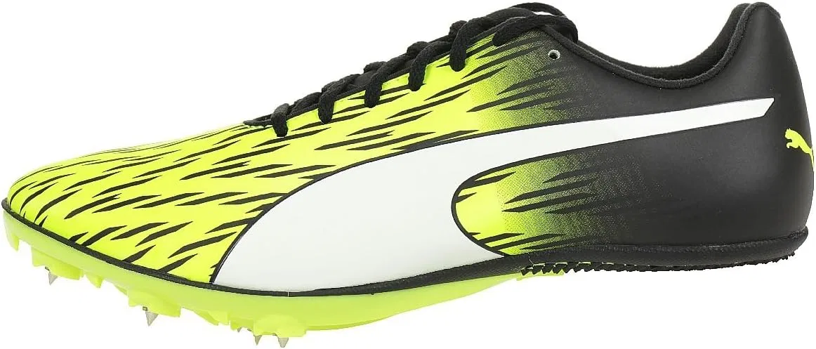 Мужские беговые кроссовки PUMA Evospeed Sprint 7, Safety Yellow, Black, White — фото 4