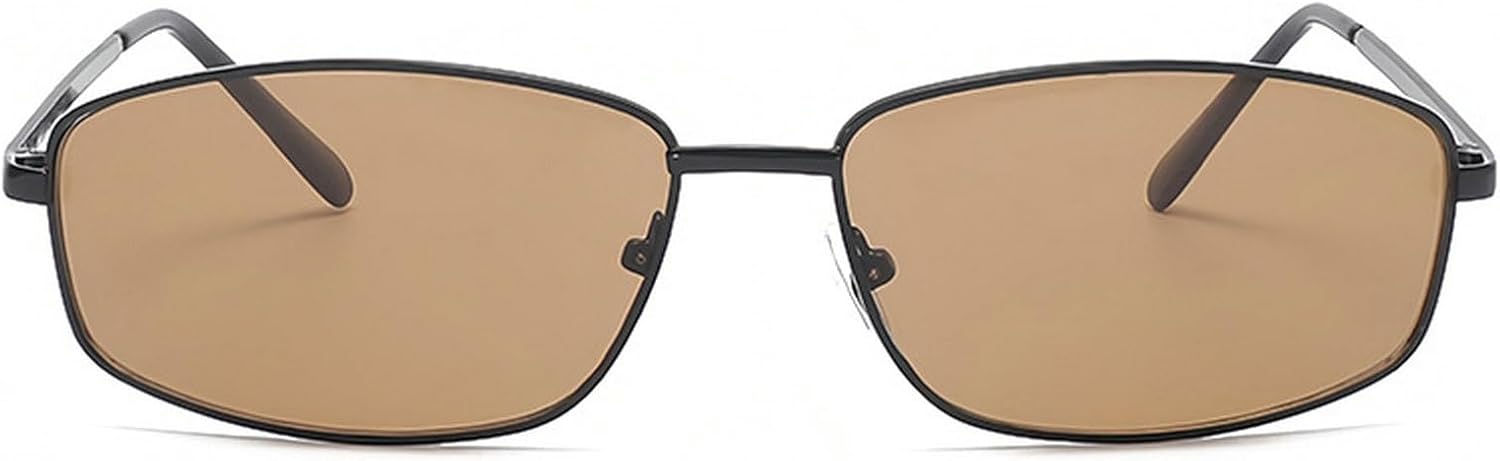 

Винтажные прямоугольные солнцезащитные очки для женщин, стильные линзы с градиентом, квадратная форма, модные, роскошные, металлическая оправа, защита от ультрафиолета UV400 mincl, Champagne