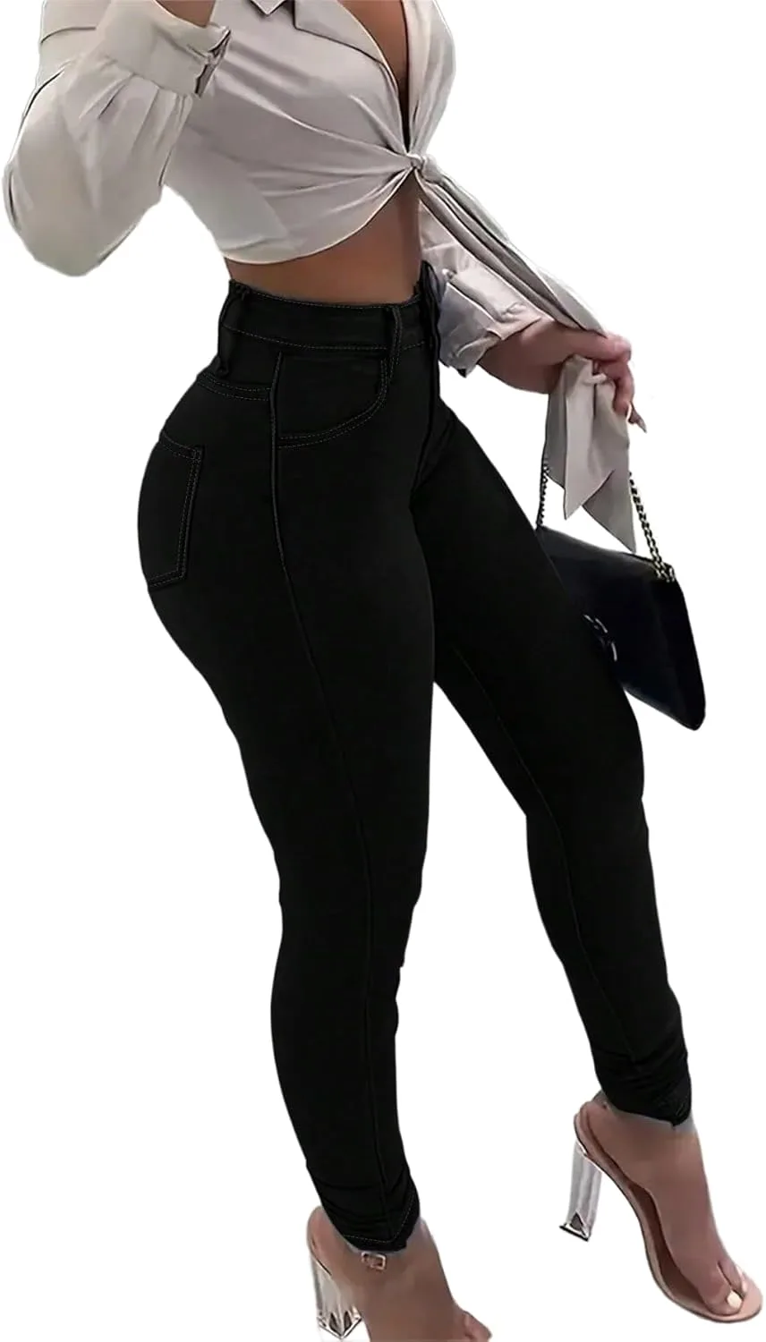 

Джинсы женские High Waisted Skinny Stretch Foresi