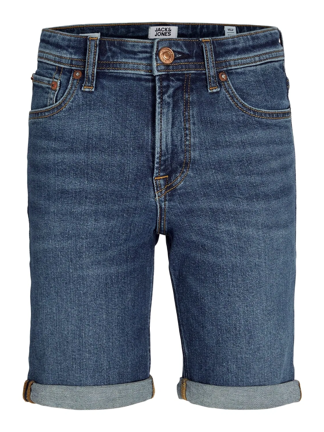 Шорты джинсовые Regular Fit JACK & JONES Junior, dark blue denim