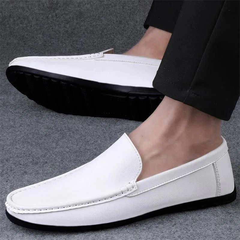 Туфли Oxford с круглым носком, Slip-on, для мужчин, Onecolor DUYHBAWRS — фото 3