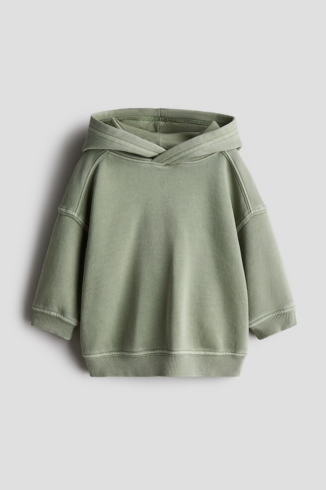 

Худи с потертым эффектом H&M, зеленый