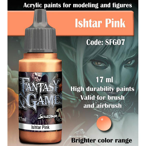 

Миниатюра Scale 75 USA Fantasy & Games Paint: Ishtar Pink (17ml)