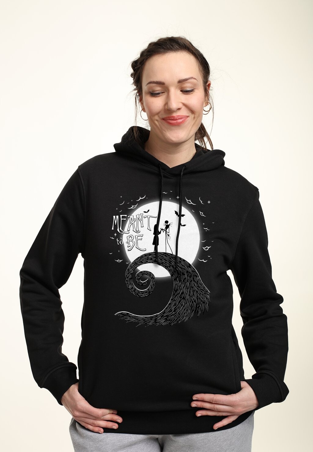

Толстовка с капюшоном NIGHTMARE BEFORE CHRISTMAS MEANT TO BE Disney, черный