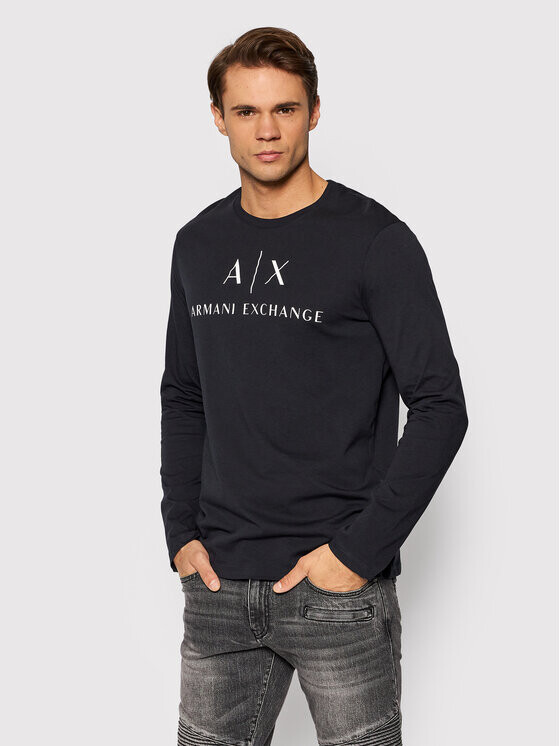

Узкий крой с длинным рукавом Armani Exchange, синий
