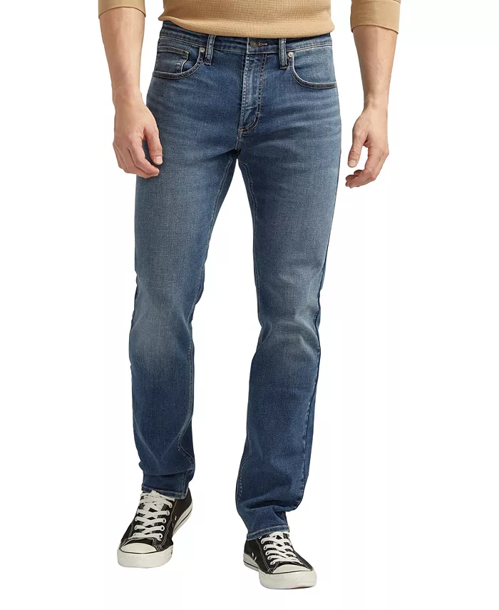 

Конрад Узкие Джинсы с Облегающим Покроем Silver Jeans Co., синий