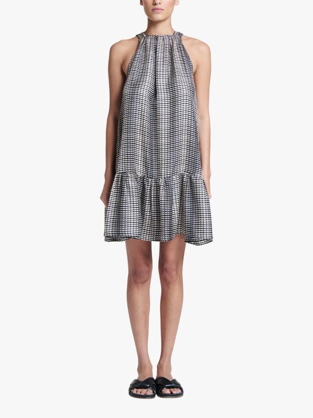 

Мини-платье Adana из чистого шелка ASCENO, Black/White