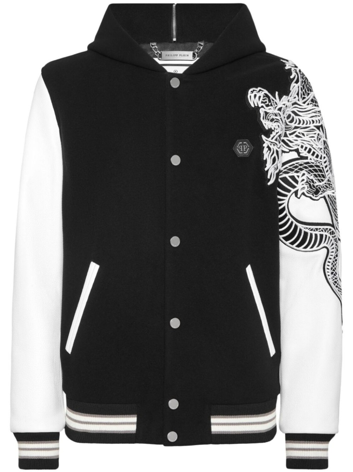 

Куртка-бомбер с монограммой Philipp Plein, черный