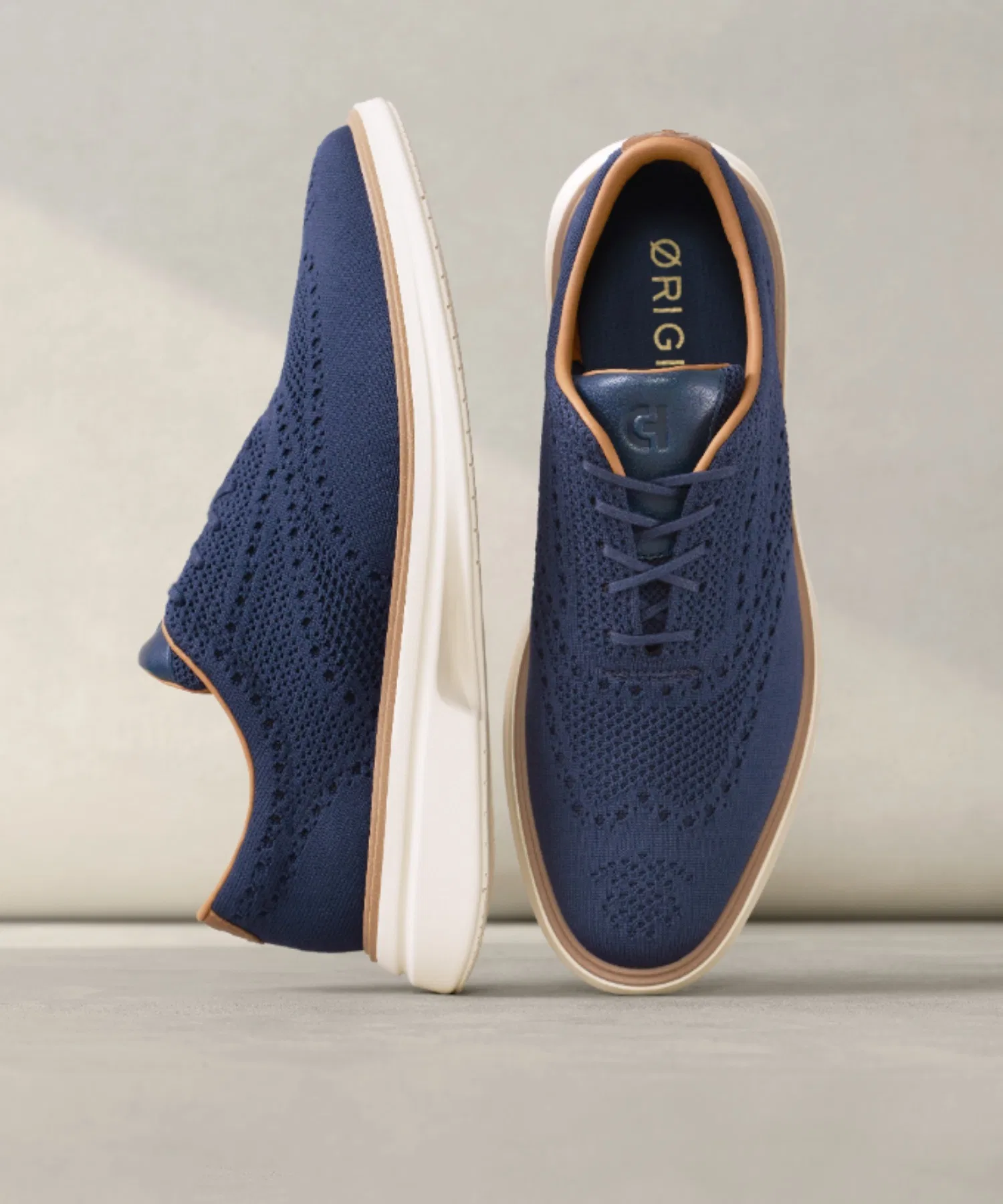 Мужские туфли COLE HAAN OriginalGrand CitySpectator Stitchlite Wing Oxford тёмно-синие
